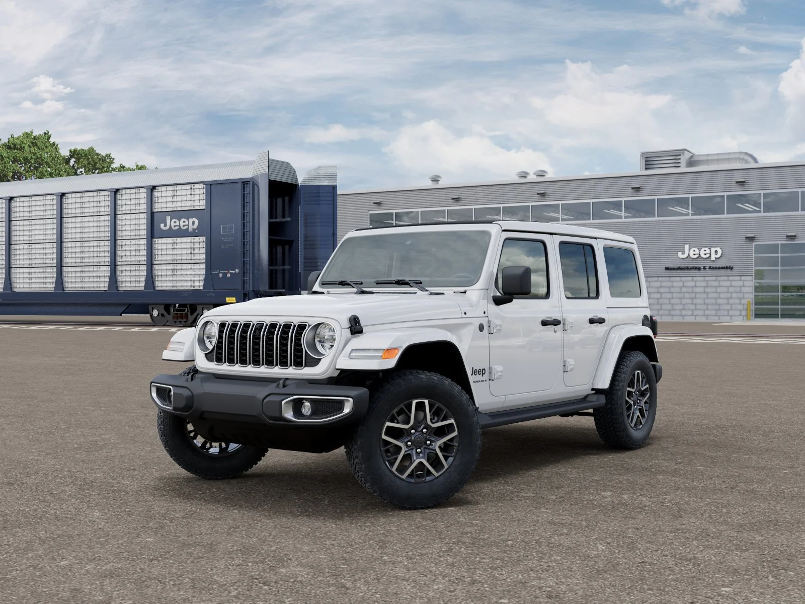 New 2026 Bright White Clear-Coat Exterior Paint Jeep Sahara image 2