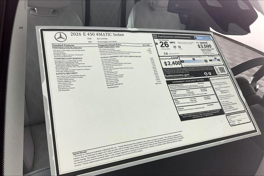 New 2026 Graphite Grey Metallic Mercedes-Benz E 450 image 13