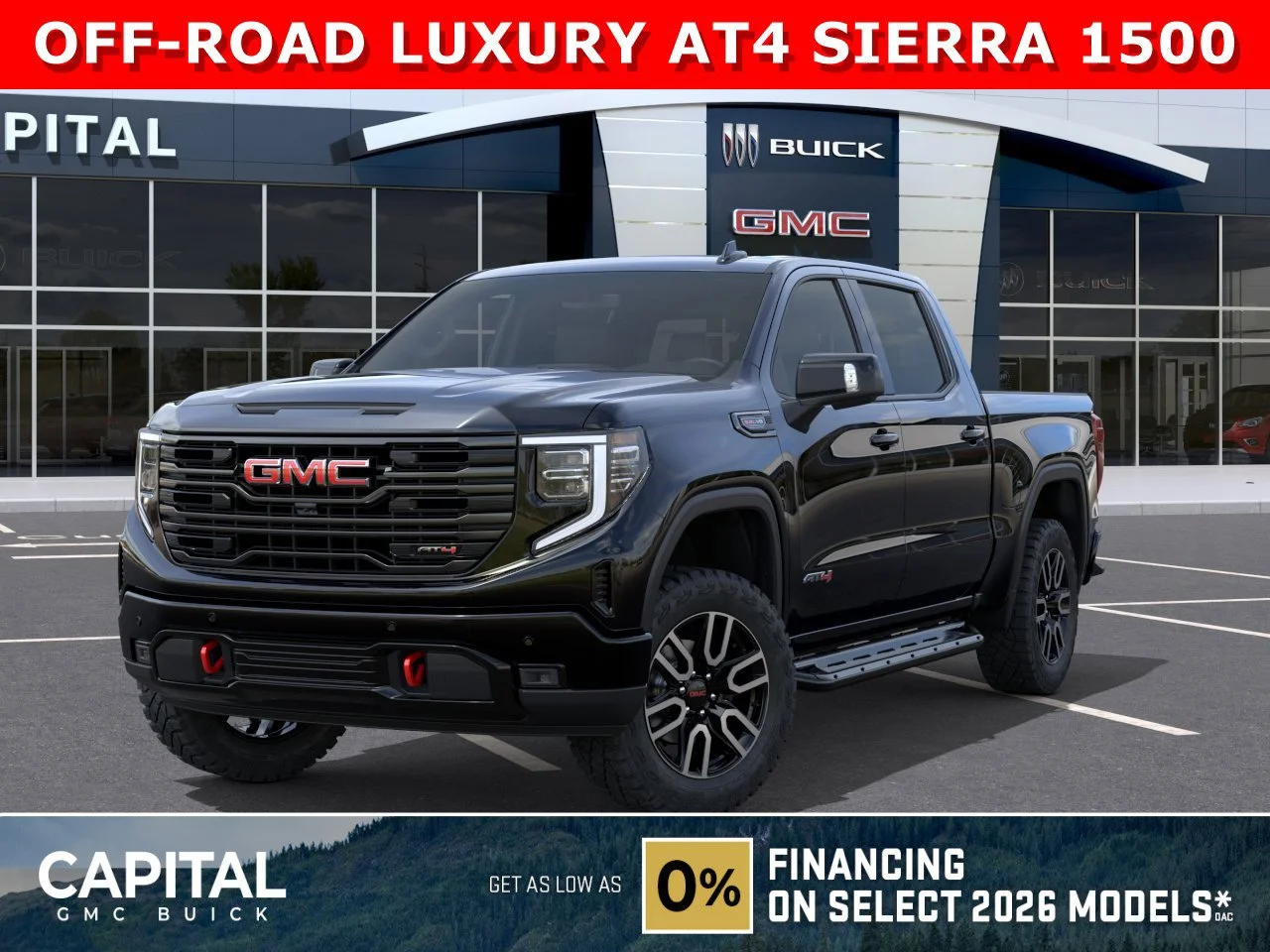 New 2026 ONYX BLACK GMC AT4 image 1