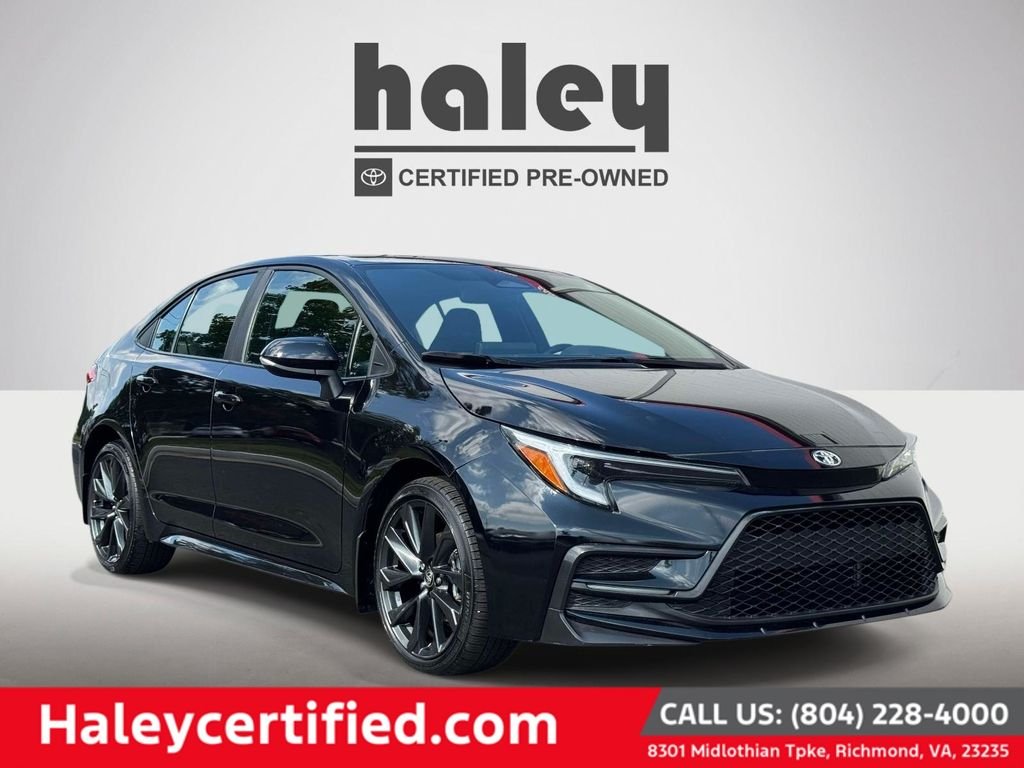 Used 2025 Black Toyota SE image 1