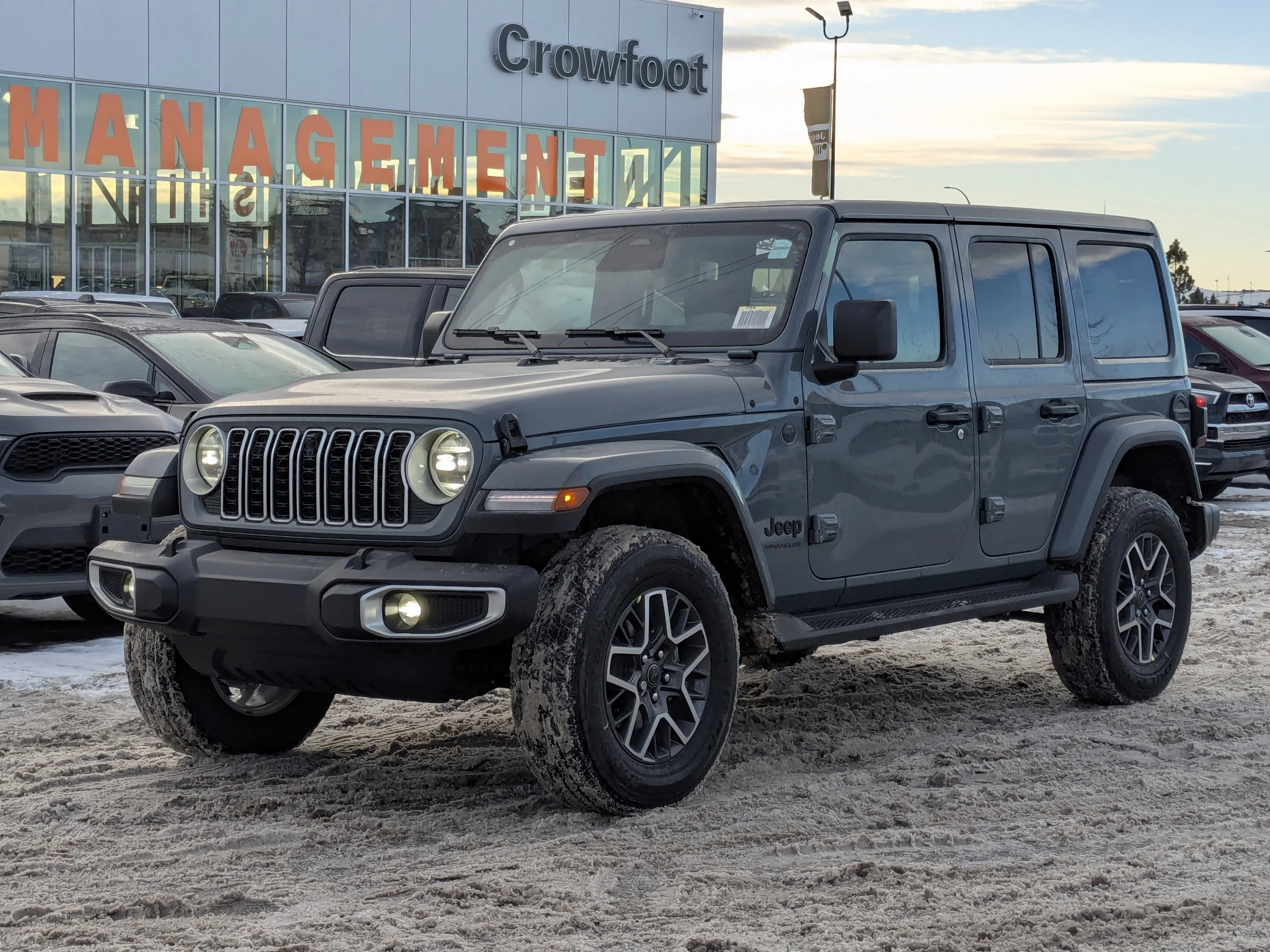 New 2026 Dark blue Jeep Sahara - - McKinley Leather - Body-Color Top - Alpine Audio - Technology Group - Remote Start & tons image 4