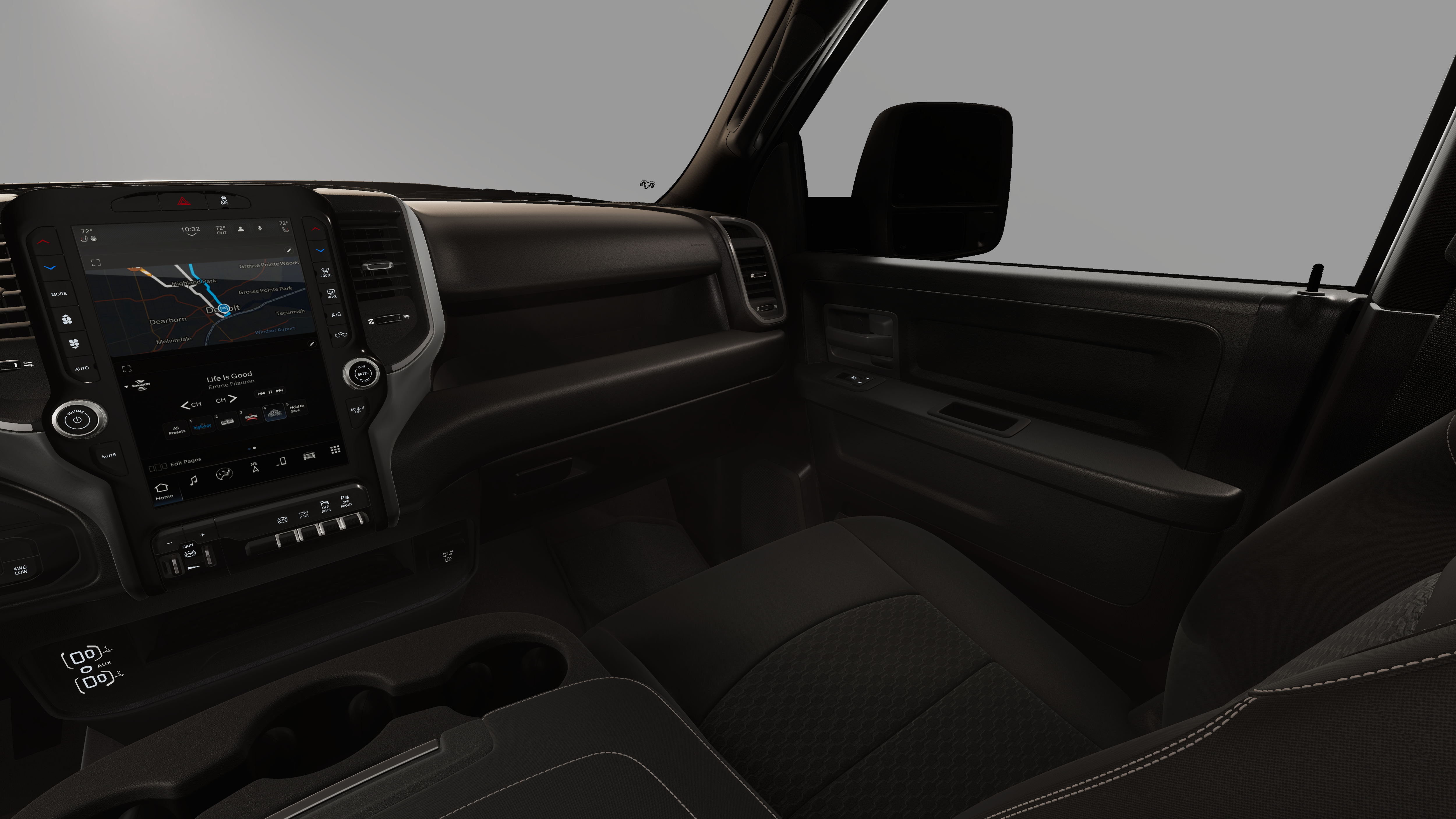 New 2026 Diamond Black Crystal Pearl-Coat Exterior Paint RAM  image 7