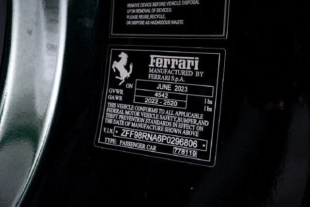 Certified Used 2023 Verde Zeltweg Ferrari  image 64