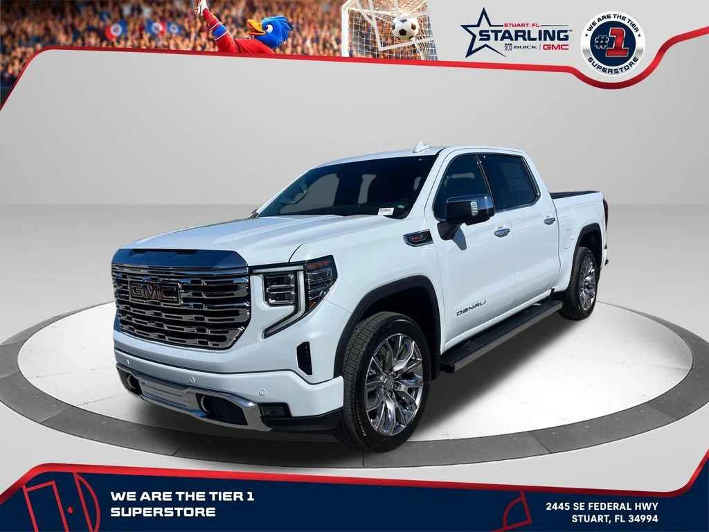 New 2026 Glacier White Tricoat GMC Denali image 1