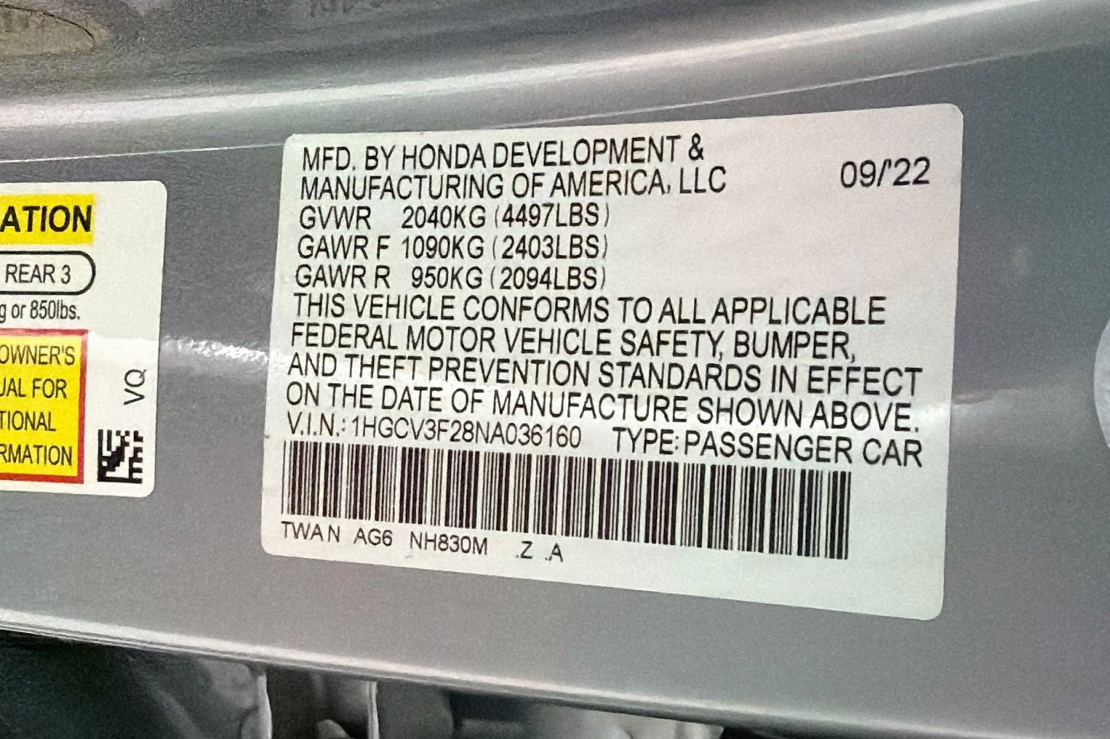 Used 2022 SILVER Honda Sport image 25