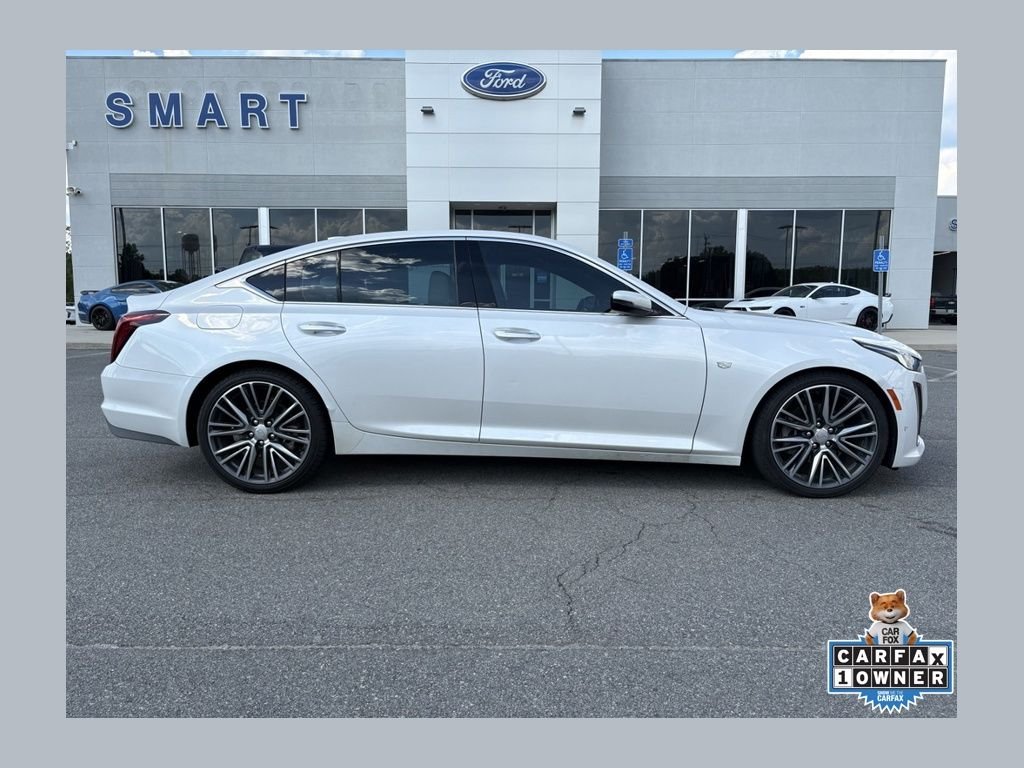 Used 2024 Crystal White Tri-Coat Cadillac Premium Luxury image 1