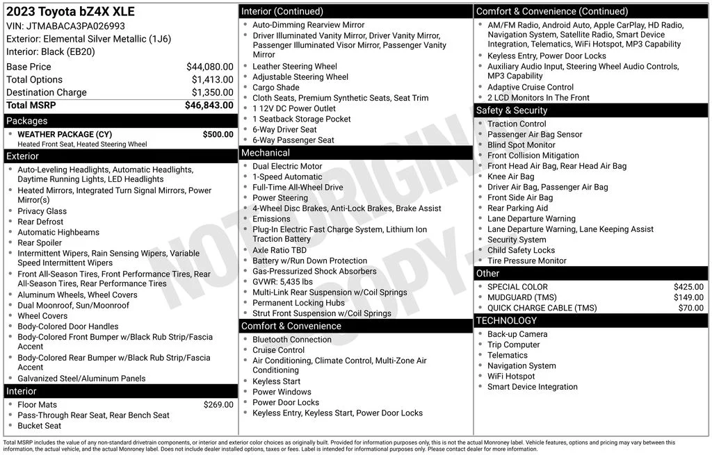 Used 2023 Silver Toyota XLE image 16