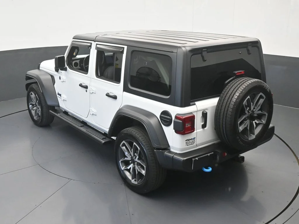 Used 2024 Bright White Clearcoat Jeep Sport S 4xe image 45