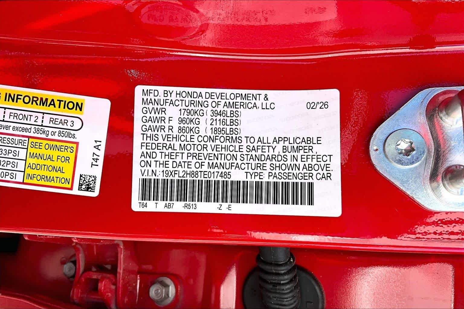 Certified Used 2026 Rallye Red Honda FWD Sport image 34
