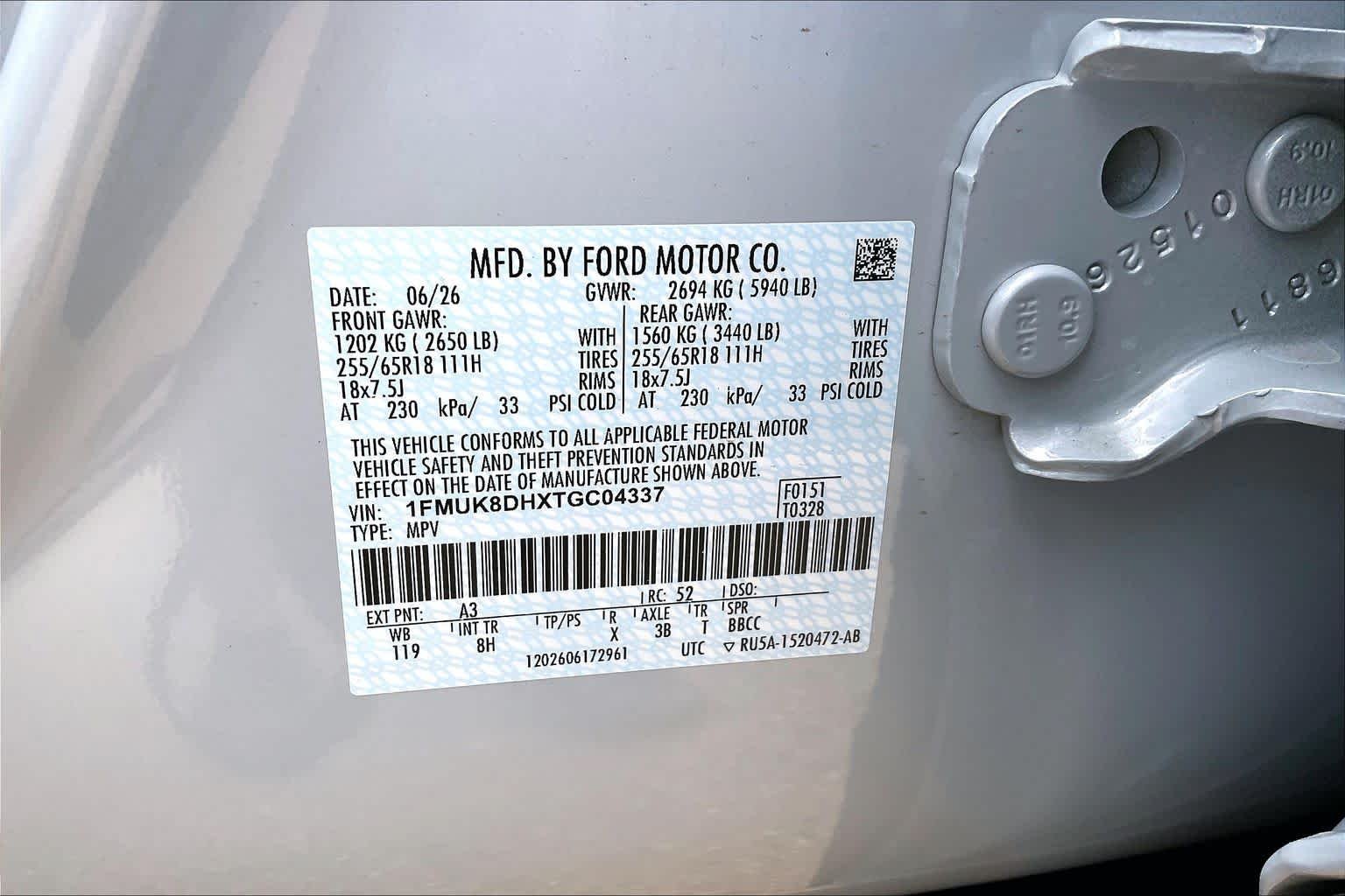 New 2026 Space White Metallic Ford Active image 21