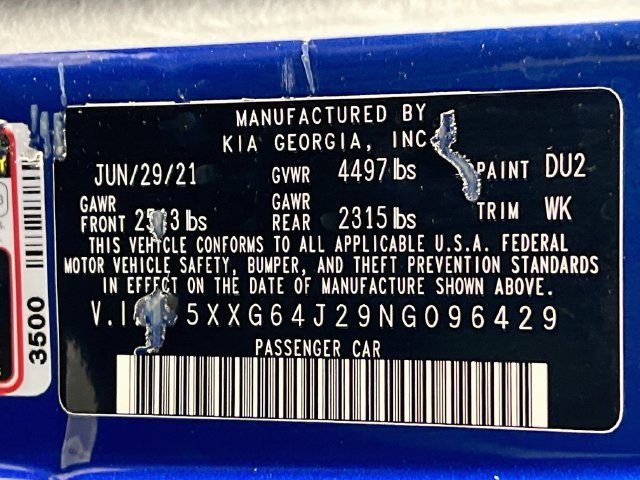 Used 2022 Blue Kia GT-Line image 11