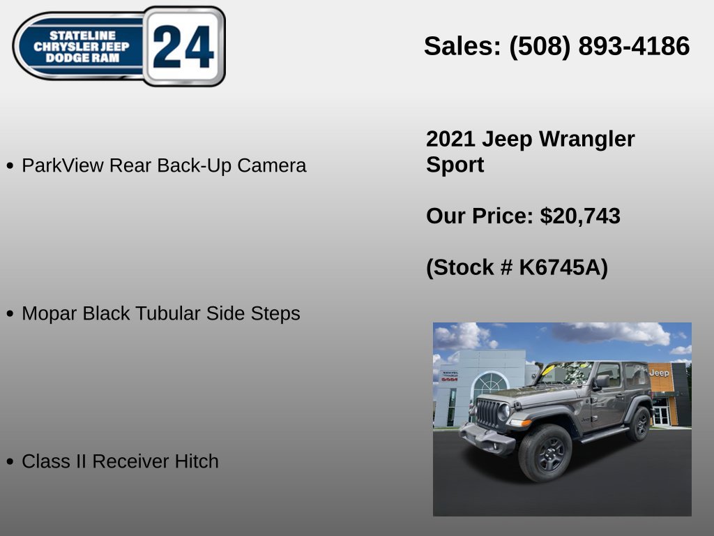 Used 2021 Gray Jeep Sport image 6