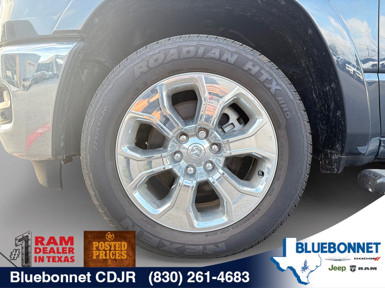 New 2026 Forged Blue Metallic Exterior Paint RAM Lone Star image 9