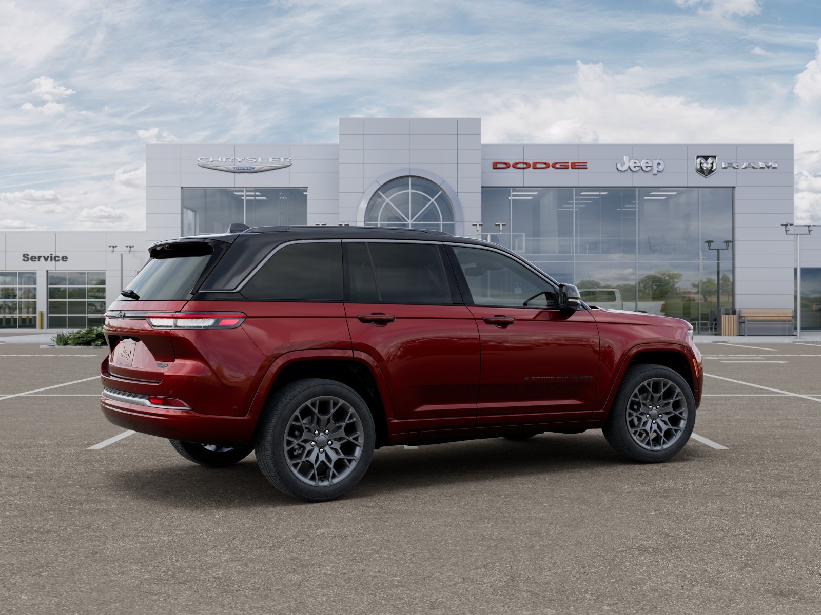 New 2026 Velvet Red Pearl-Coat Exterior Paint Jeep Summit image 4