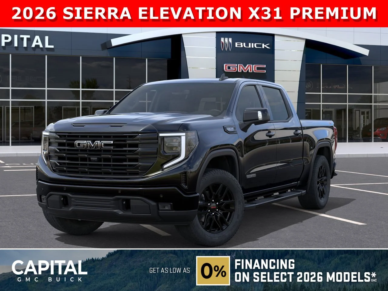 New 2026 ONYX BLACK GMC Elevation image 1