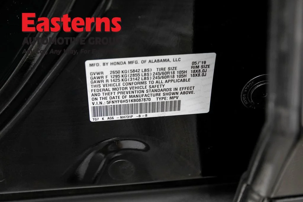 Used 2019 Black Honda EX-L image 36