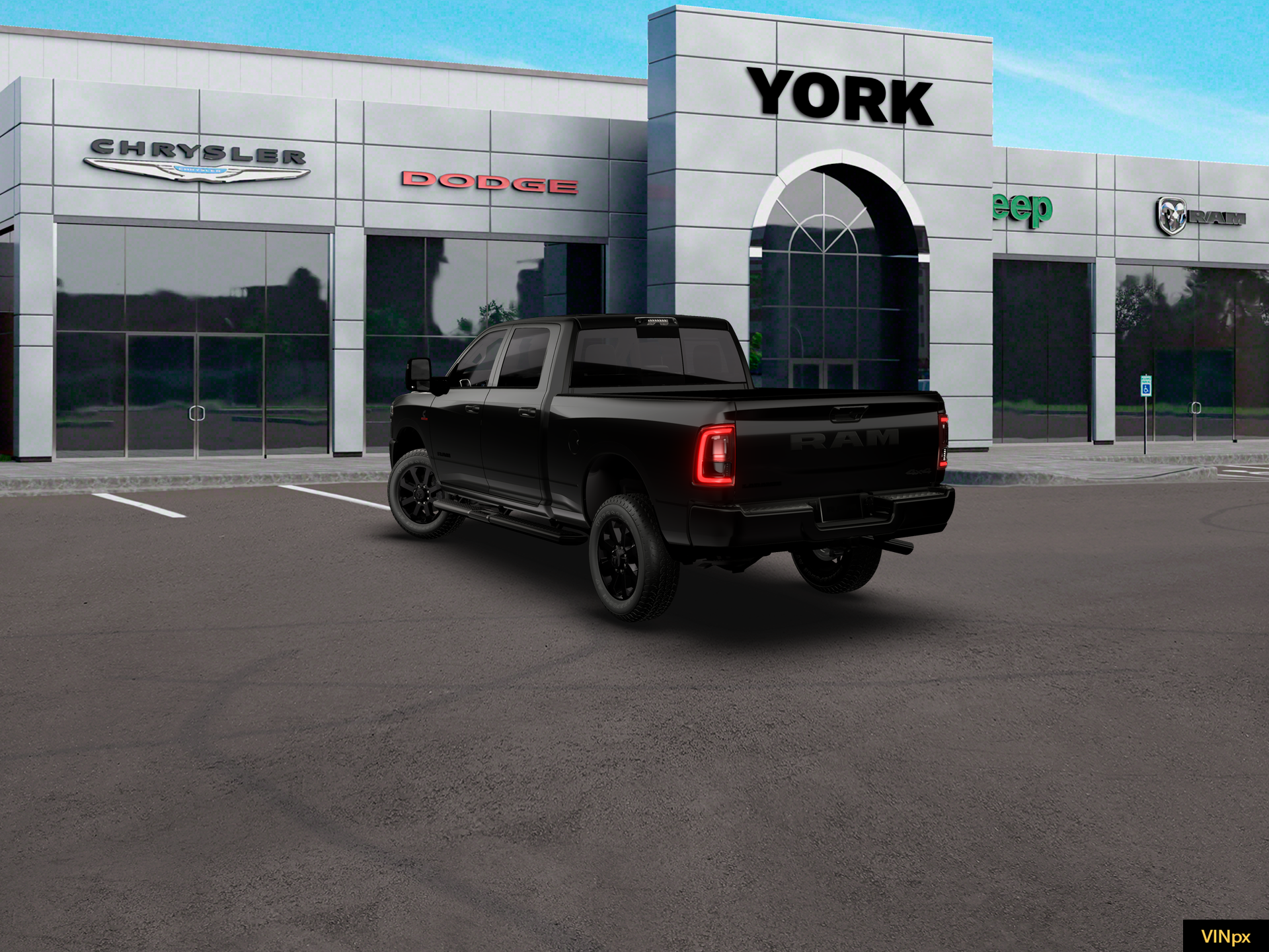 New 2026 Diamond Black Crystal Pearl-Coat Exterior Paint RAM LARAMIE image 17