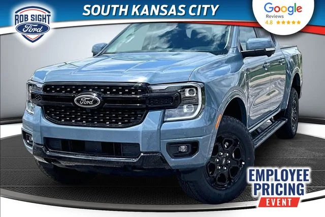 New 2025 Azure Gray Metallic Tri-coat Ford LARIAT® image 1