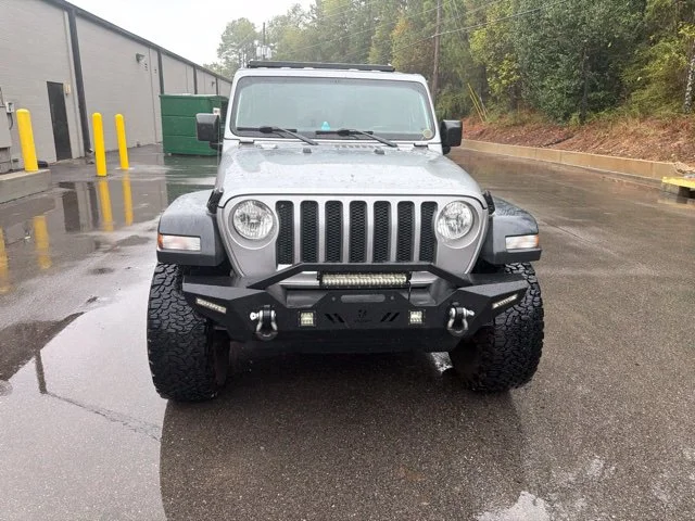 Used 2019 Billet Silver Metallic Clearcoat Jeep Unlimited Sport S image 2