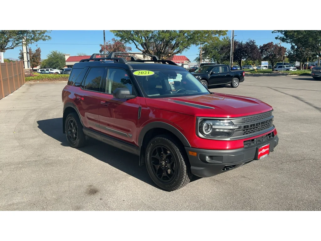 Used 2021 Rapid Red Metallic Tinted Clearcoat Ford First Edition image 3