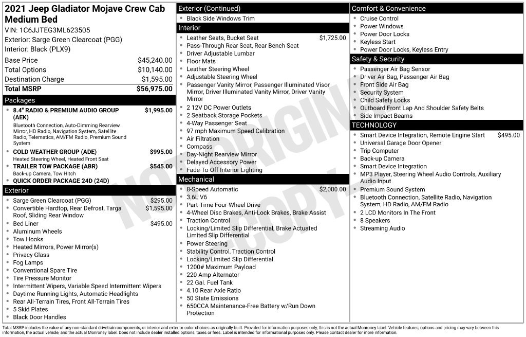 Used 2021 Green Jeep Mojave image 23