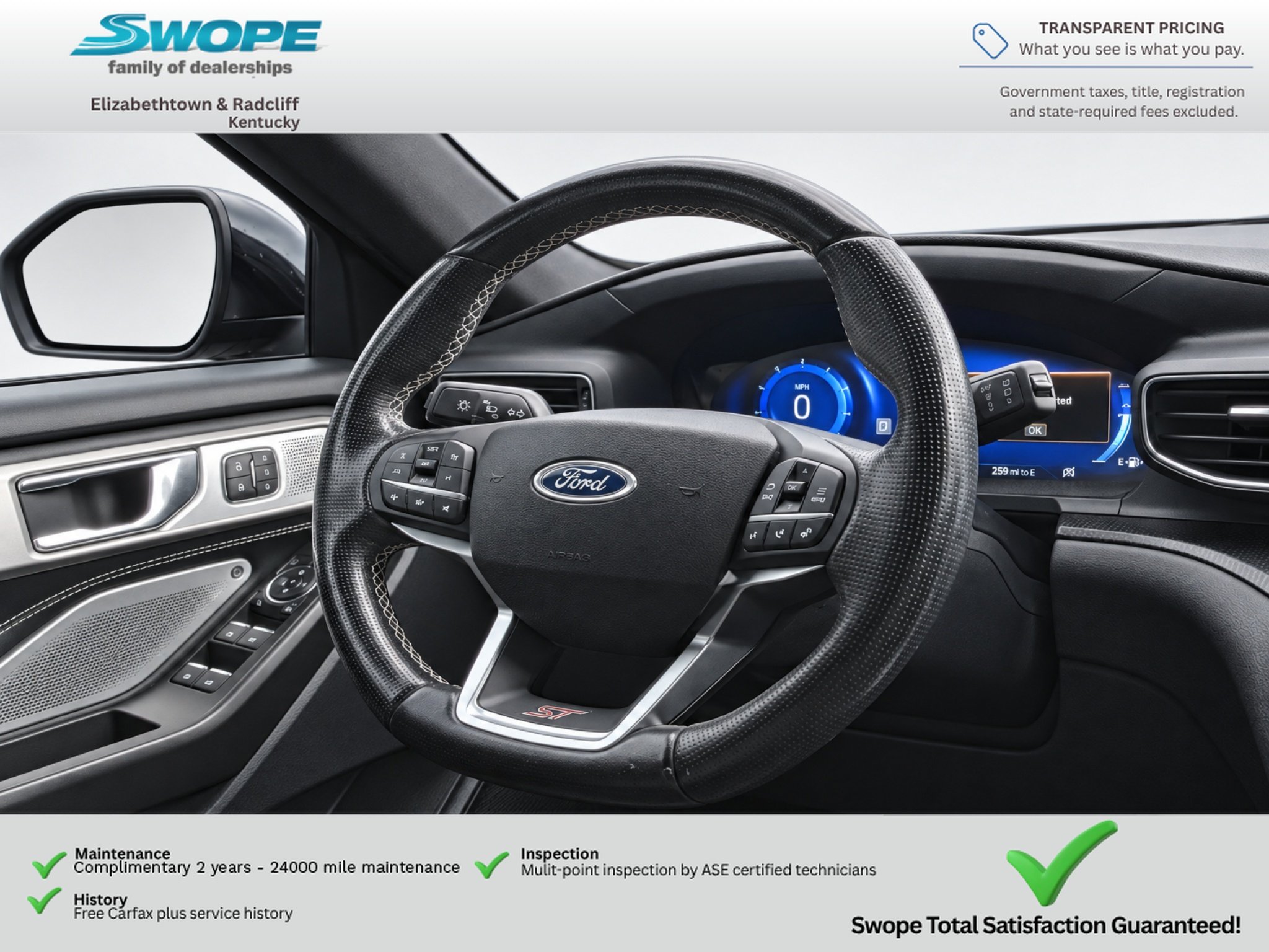 Used 2020 Agate Black Metallic Ford ST image 17