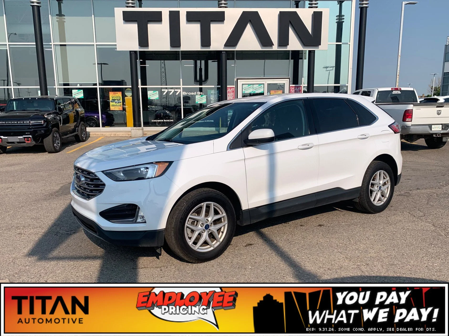 Certified Used 2022 Oxford White Ford SEL AWD*Htd Seats | Htd Wheel | Remote Start | Lane Keep Assist | Blind Spot Detection | CarPlay image 1