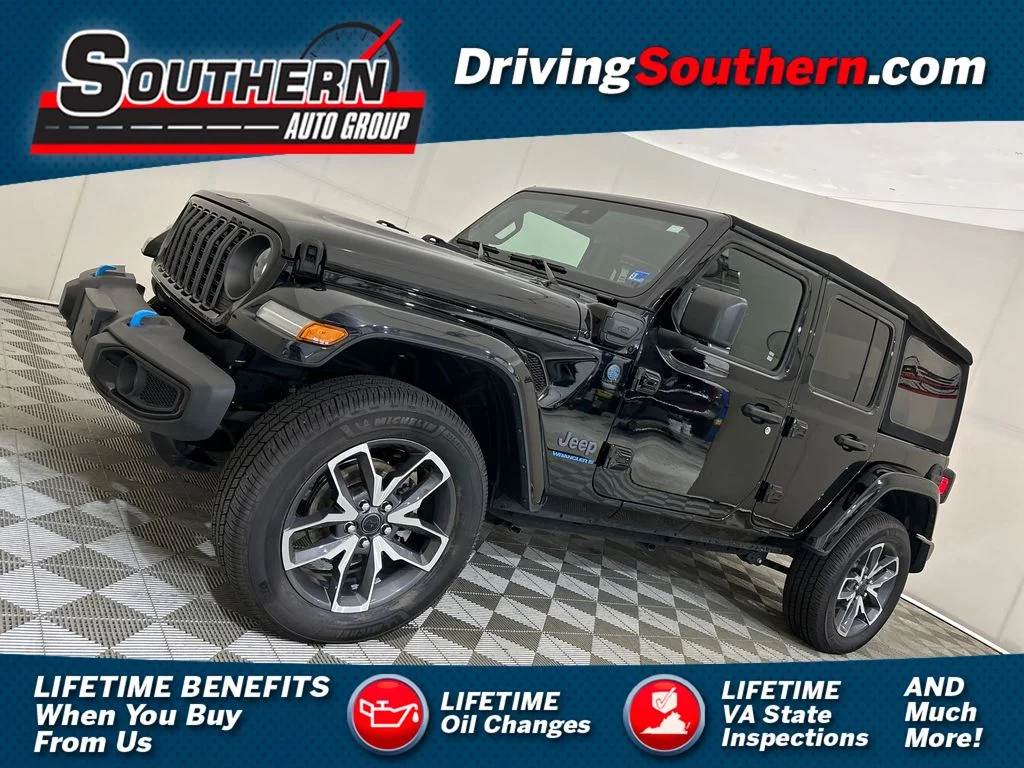 Used 2024 Black Jeep Sport S 4xe image 1