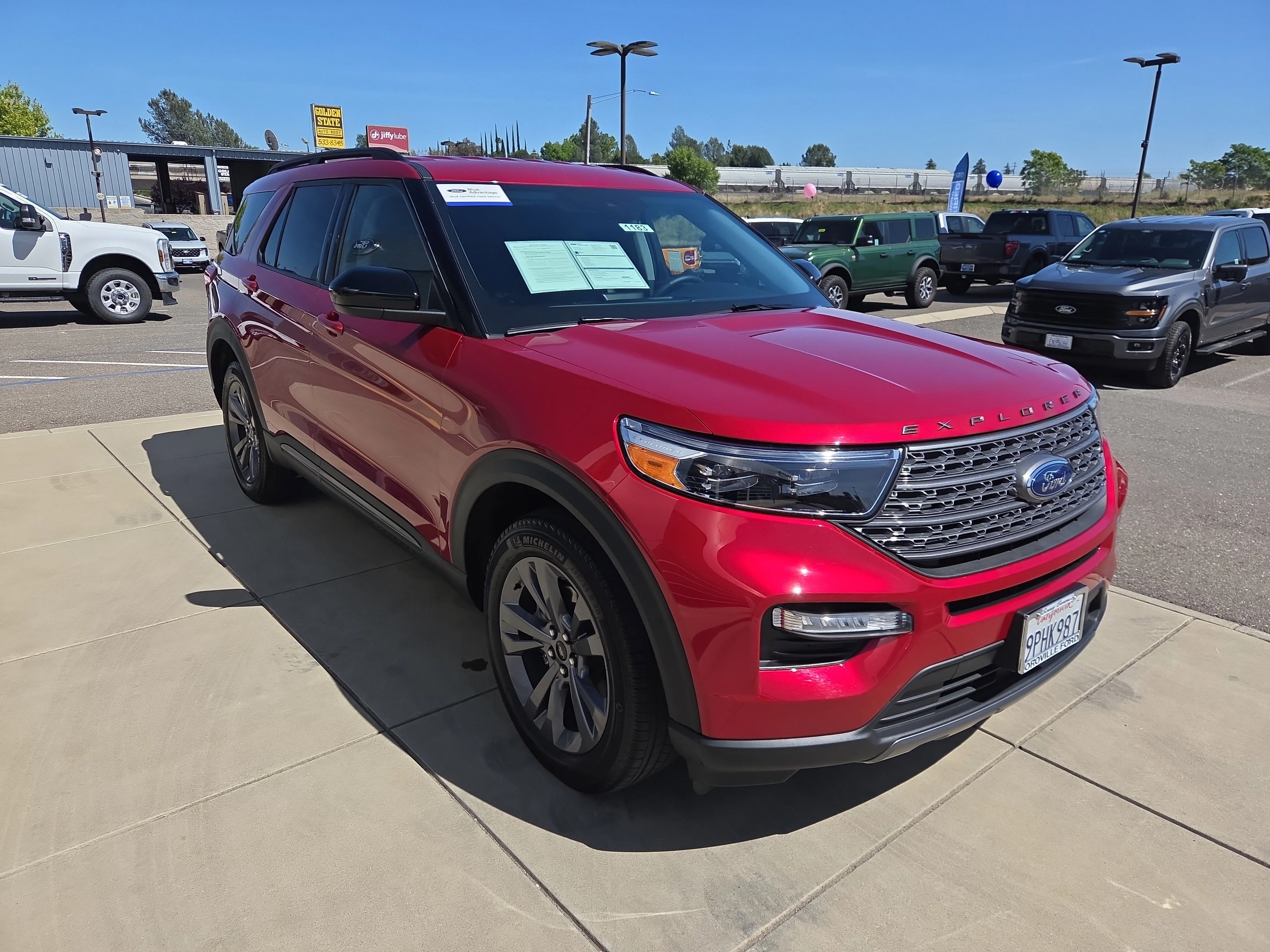 Used 2024 Rapid Red Metallic Tinted Clearcoat Ford XLT image 7
