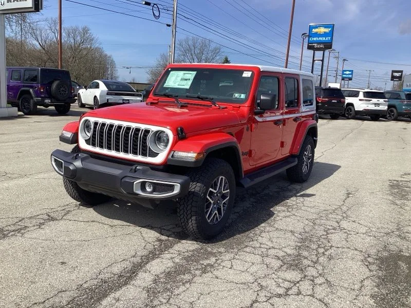New 2026 Firecracker Red Clear-Coat Exterior Paint Jeep Sahara image 3
