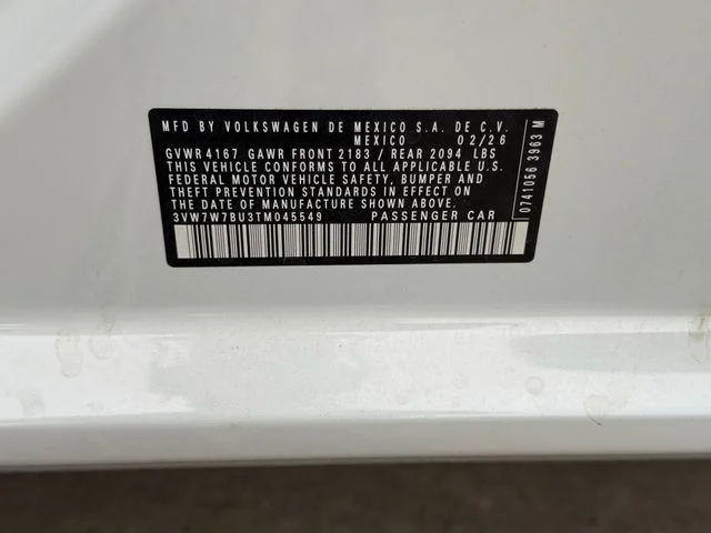 New 2026 White Volkswagen 1.5T SE image 23