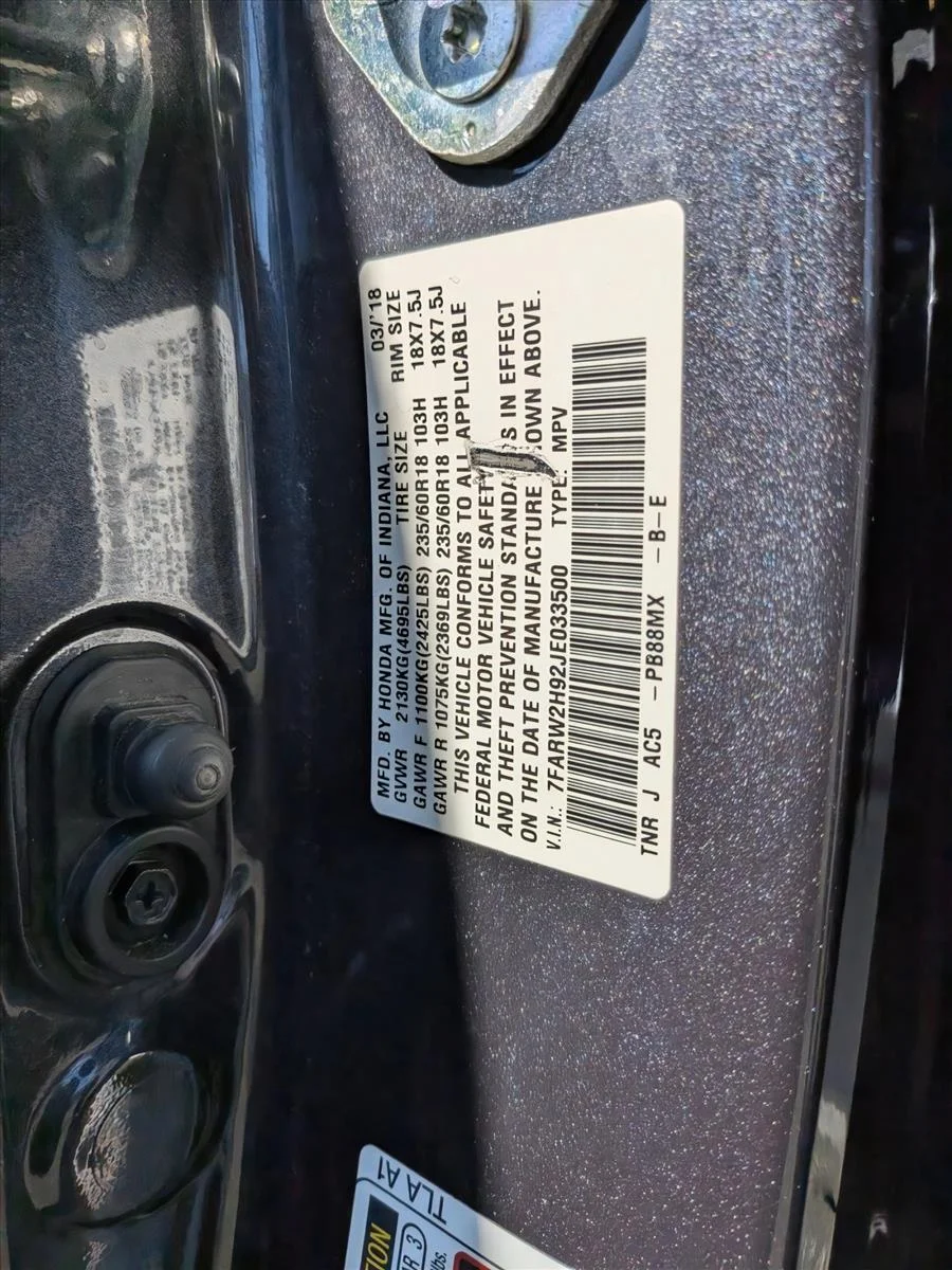 Used 2018 Silver/Gray Honda Touring image 24
