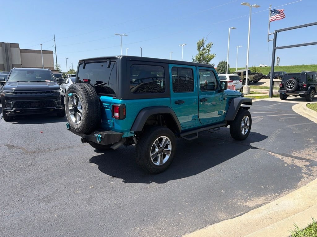 Used 2020 Teal Jeep Unlimited Sport S image 7