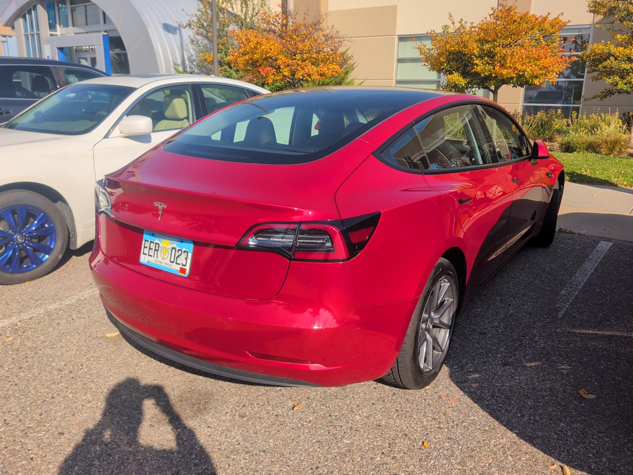 Used 2023 Red Multi-Coat Tesla Base image 3