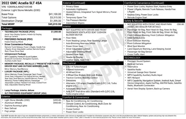 Used 2022 Gray GMC SLT image 21