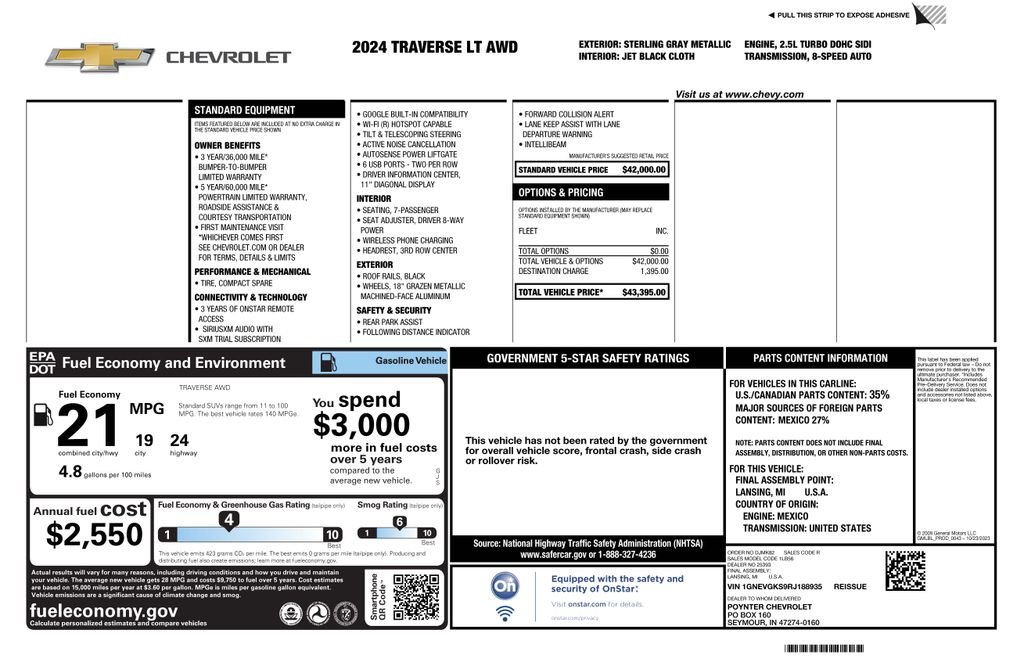 Certified Used 2024 Gray Chevrolet LT image 4