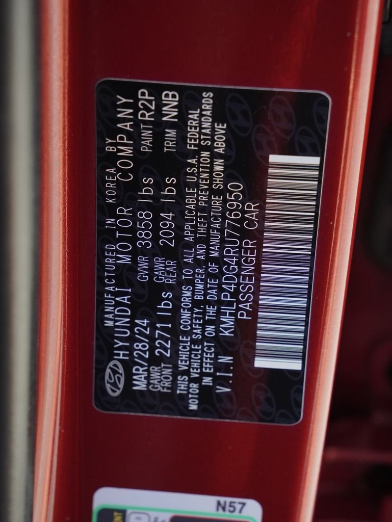 Certified Used 2024 Red Hyundai Limited image 29