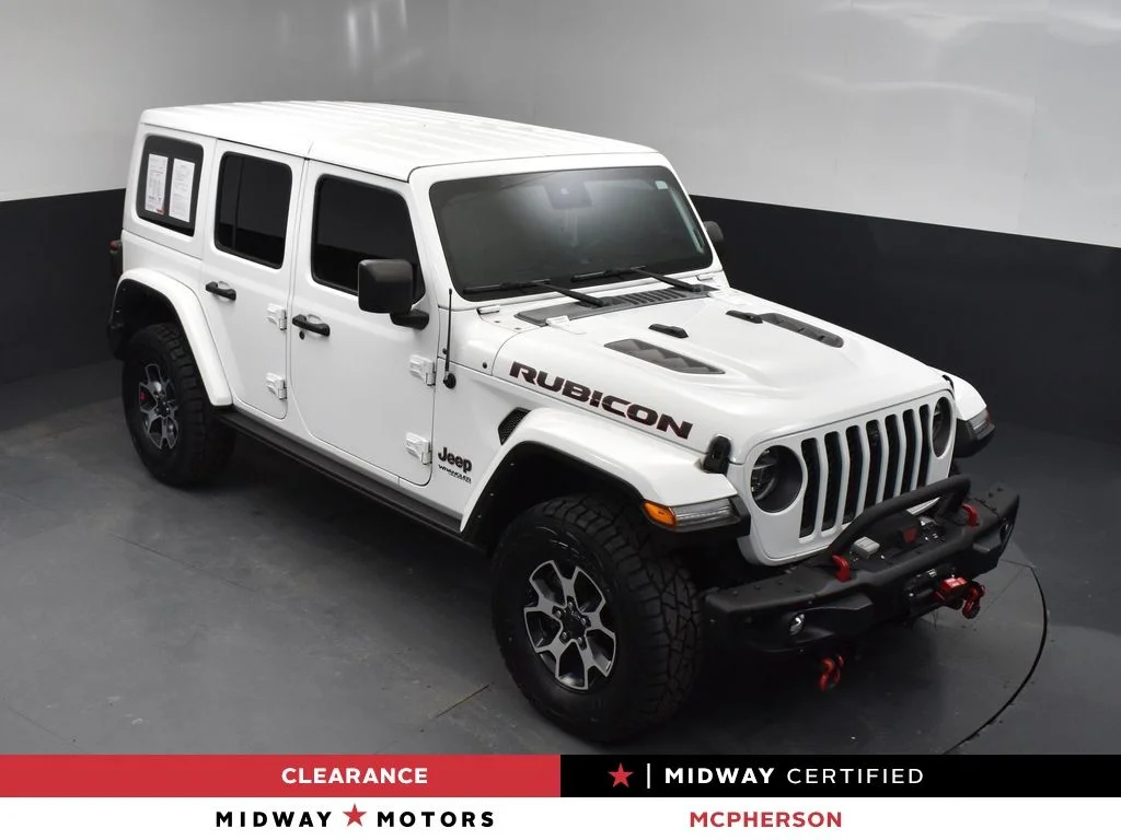 Used 2021 White Jeep Unlimited Rubicon image 1