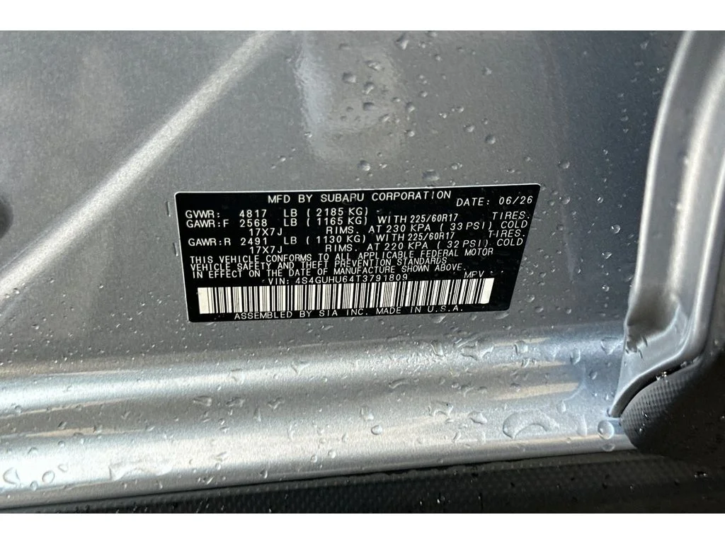 New 2026 ICE SILVER METALLIC Subaru Wilderness image 26