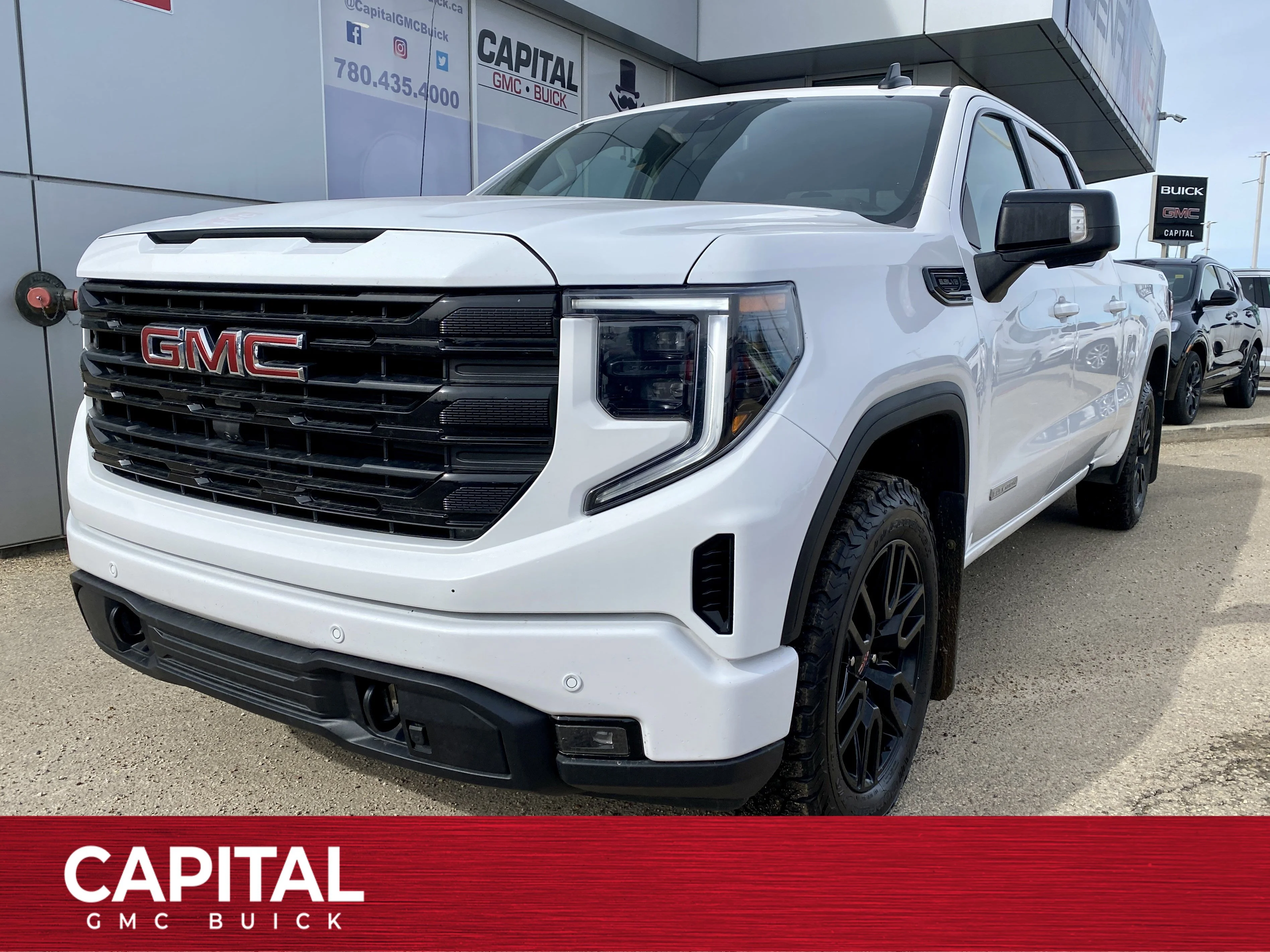Certified Used 2024 White GMC Crew Cab Elevation * STANDARD BOX * BUCKETS * 360 CAMERA * image 1