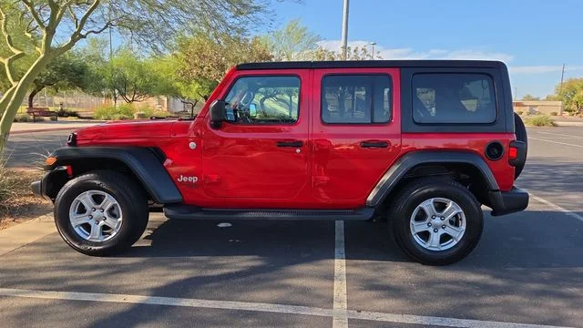 Used 2020 Red Jeep Unlimited Sport S image 5