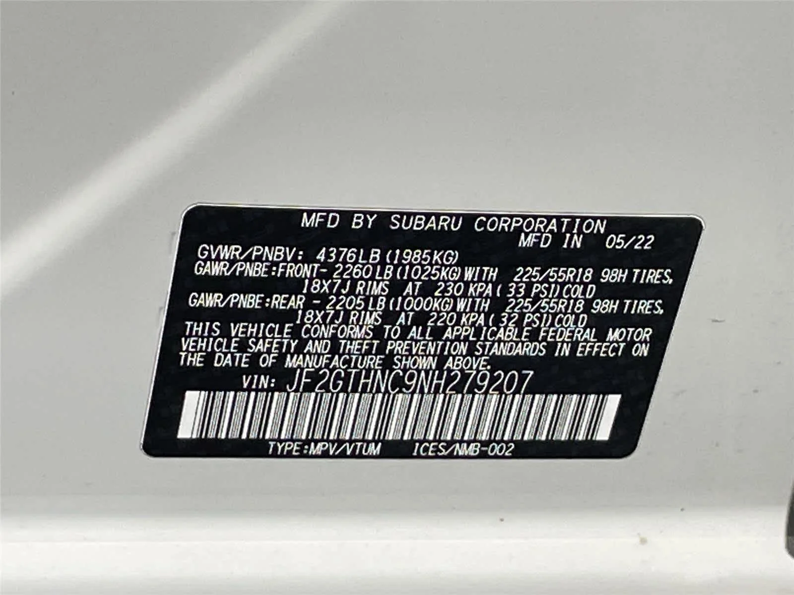 Certified Used 2022 Crystal White Pearl Subaru Limited image 34