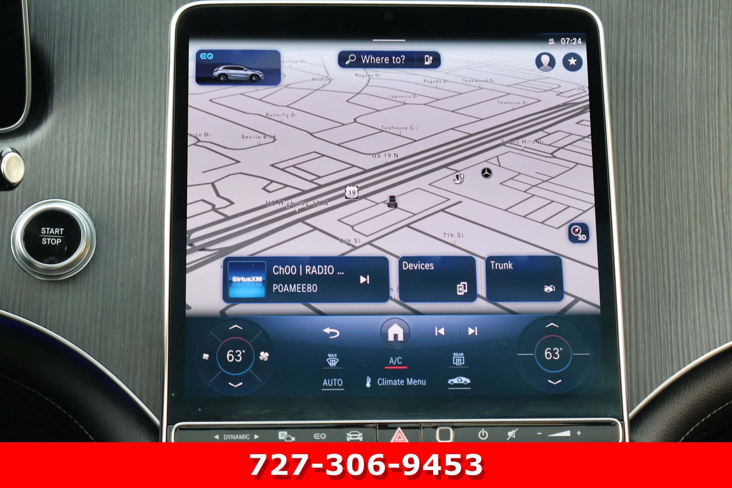 Certified Used 2023 Obsidian Black Metallic Mercedes-Benz EQE 350 image 3