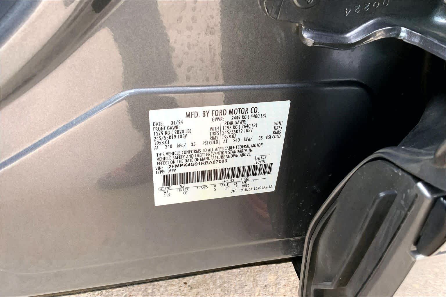 Used 2024 Carbonized Gray Metallic Ford SE image 34