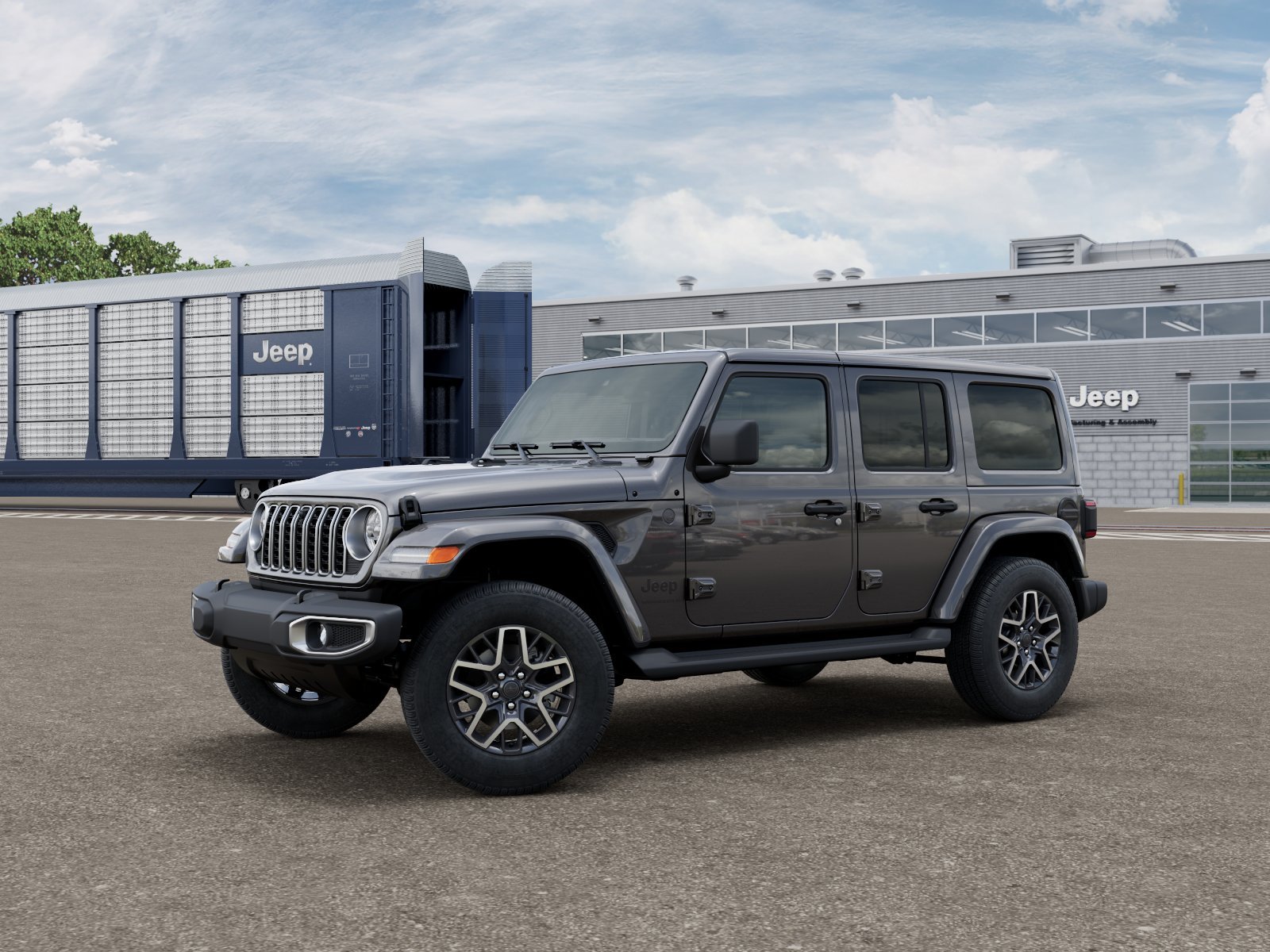 New 2026 Granite Crystal Metallic Clear-Coat Exterior Paint Jeep Sahara image 18