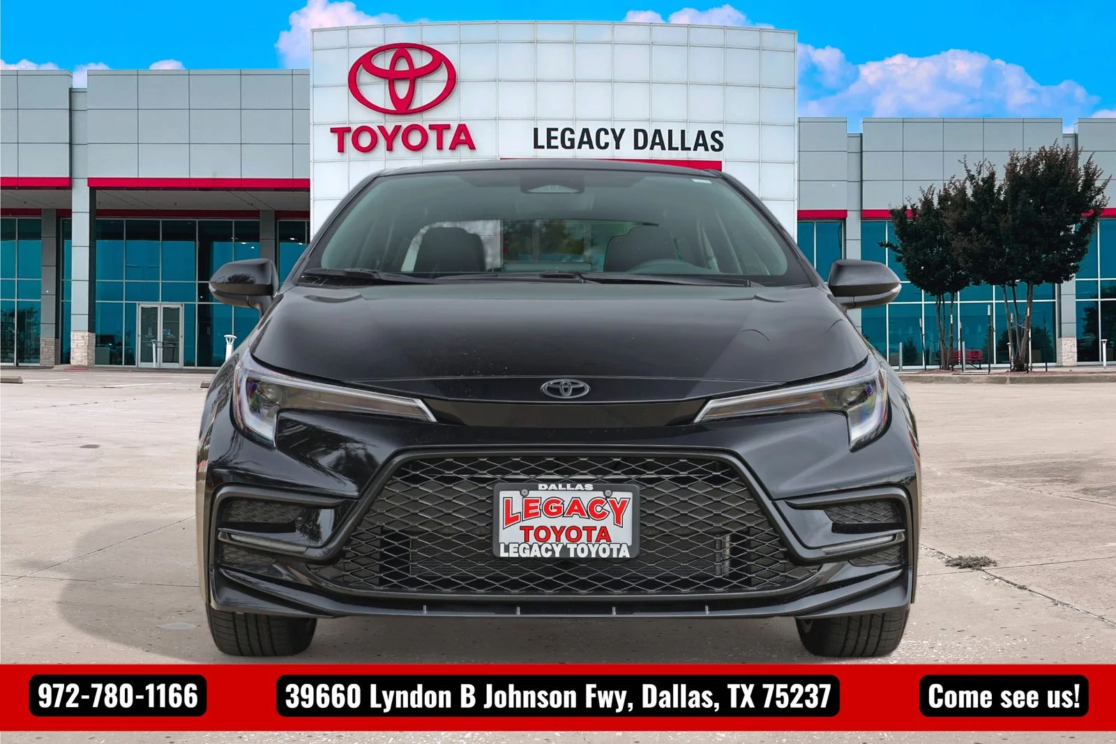 New 2026 Midnight Black Metallic Toyota SE image 4