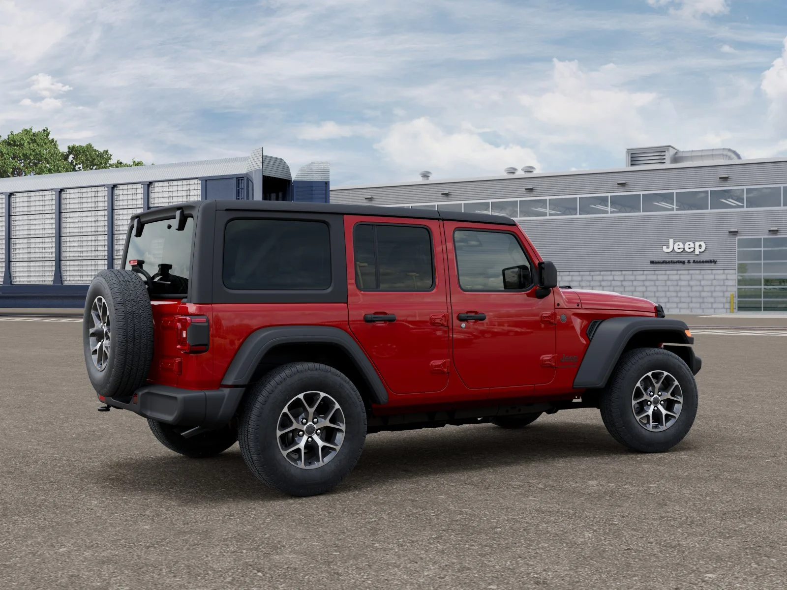 New 2026 Firecracker Red Clear-Coat Exterior Paint Jeep Sport S image 23