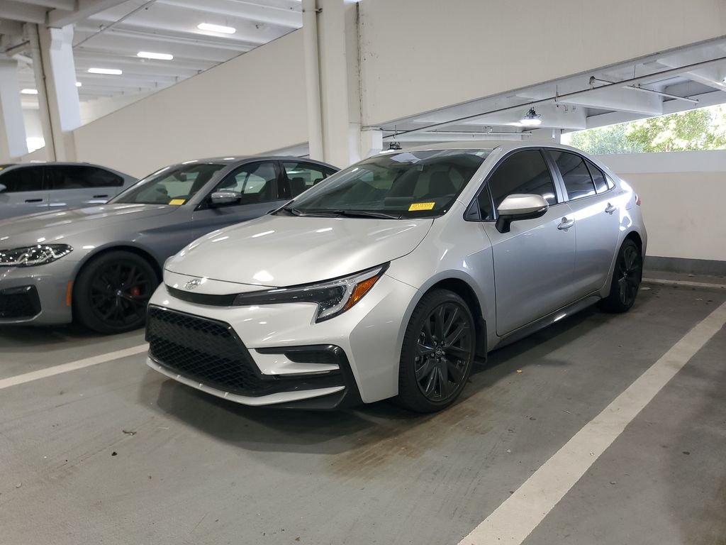 Used 2025 Classic Silver Metallic Toyota SE image 1