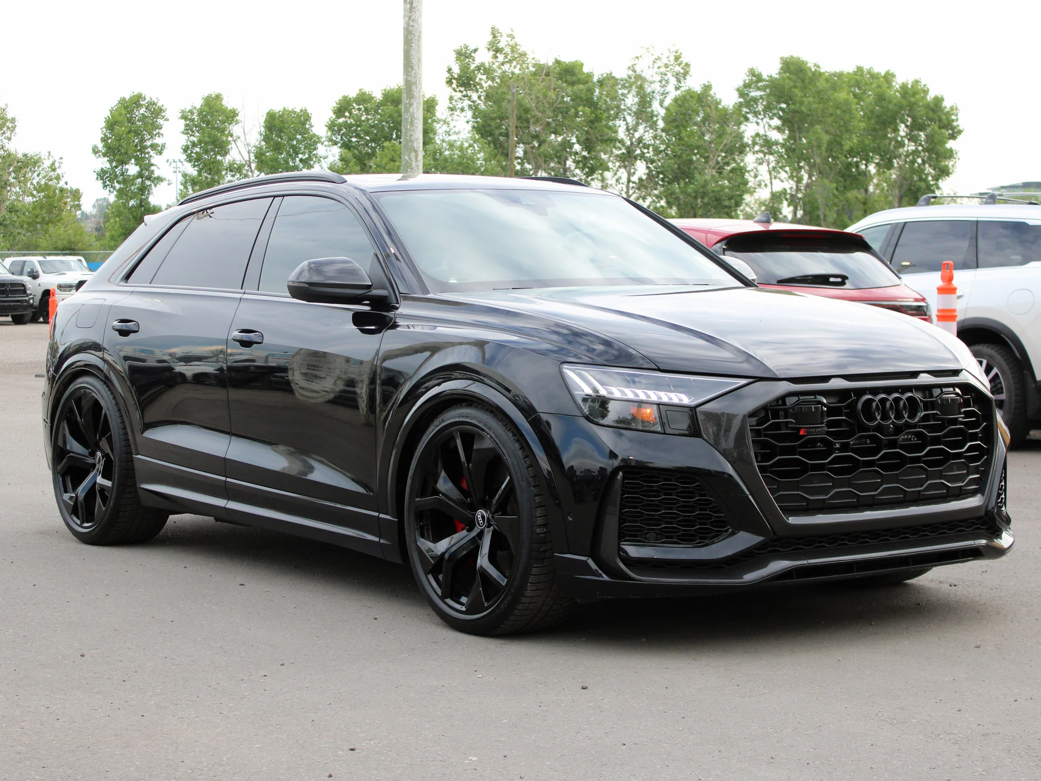 Certified Used 2021 Black Audi 4.0T*591 HP V8 | Valcona Heated/Vented Leather | Full PPF | Apple CarPlay | Head-Up Display image 9