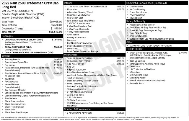 Used 2022 Bright White Clearcoat Ram Tradesman image 39